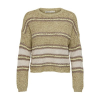 Пуловер ONLINA L/S PULLOVER CC KNT 15229820-Mellow Yellow-Detail:W. PUMICE STONE / TO ONLY L Бежевий 15229820-Mellow Yellow-De