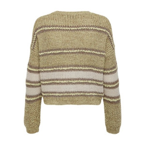Пуловер ONLINA L/S PULLOVER CC KNT 15229820-Mellow Yellow-Detail:W. PUMICE STONE / TO ONLY L Бежевий 15229820-MELLOW YELLOW-DE