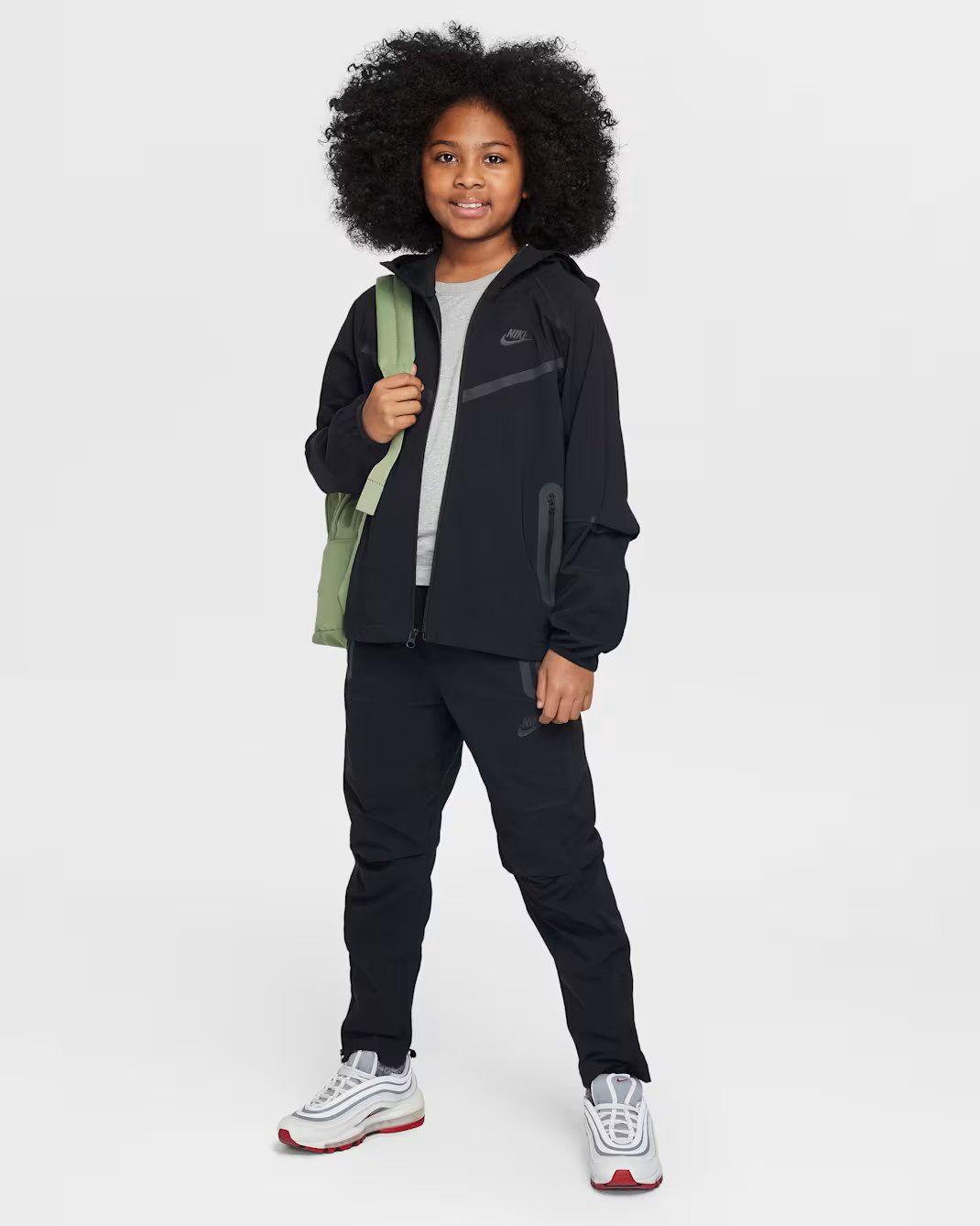 Толстовка дитяча Nike Sportswear Tech Fleece Black HQ8911-010