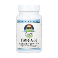 Софт гелеві капсули Source Naturals Vegan Omega-3s EPA-DHA 300 mg - 30 softgels 2023-10-6613