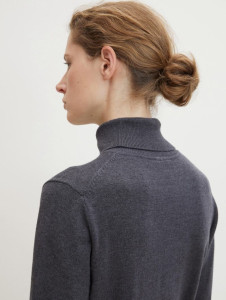 Гольф Knit basic turtleneck 1032589-30281 Tom Tailor L Темно-сірий 1032589-30281