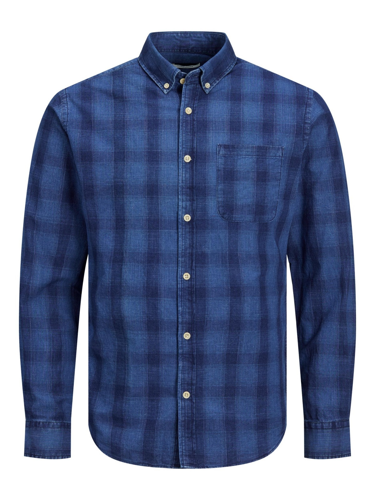 Сорочка JJCLASSIC MIX SHIRT LS 12188988-Medium Blue Denim-Stripes:/SLIM Jack&Jones L Синій 12188988-Medium Blue Deni