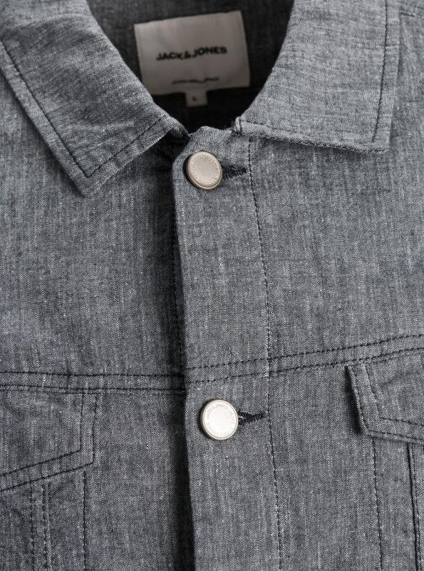 Піджак JJIALVIN JACKET AKM LINEN 12186918 Navy Blazer Jack & Jones M Темно-сірий 12186918NAVYBLAZER
