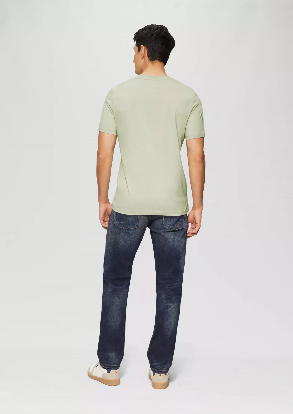 Футболка T-Shirt mit Crew Neck 2165525.8065 s.Oliver L Фісташковий 2165525.8065
