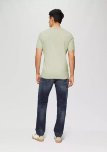 Футболка T-Shirt mit Crew Neck 2165525.8065 s.Oliver L Фісташковий 2165525.8065