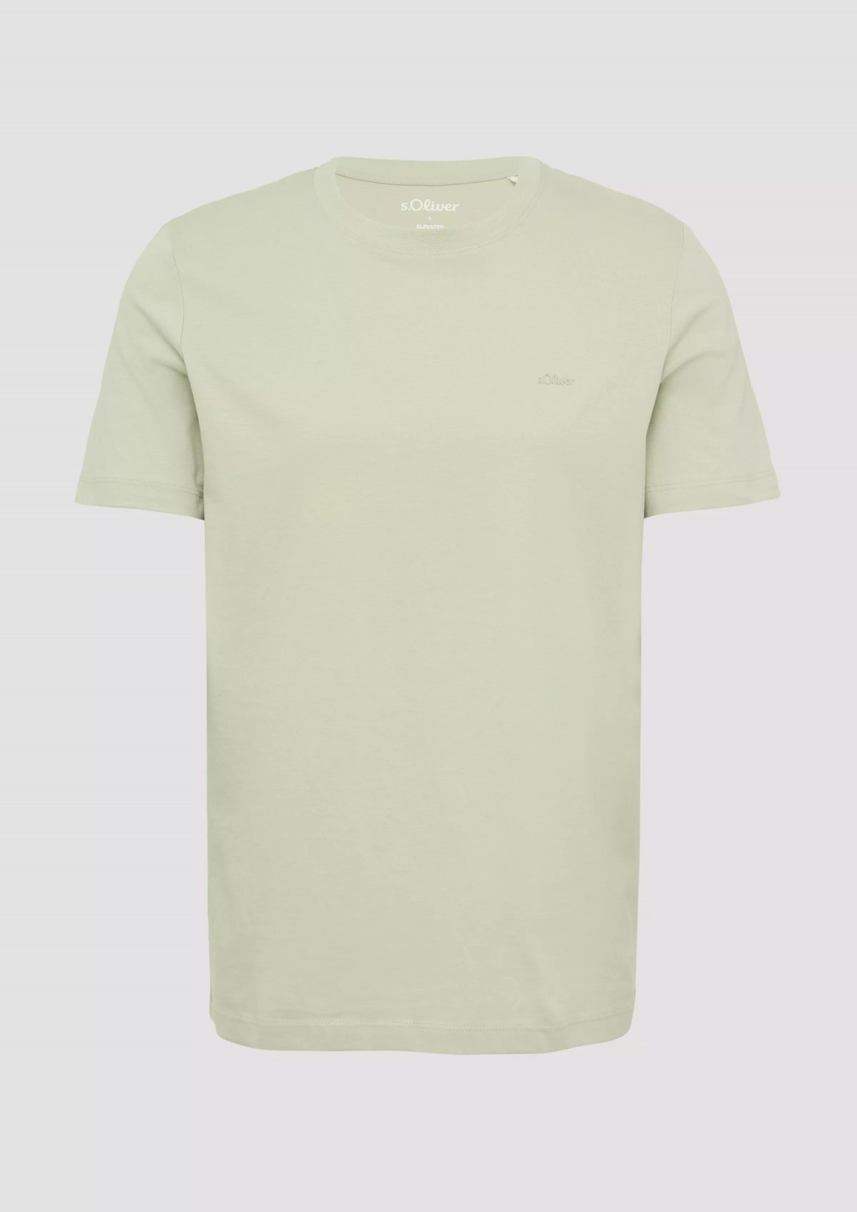 Футболка T-Shirt mit Crew Neck 2165525.8065 s.Oliver L Фісташковий 2165525.8065