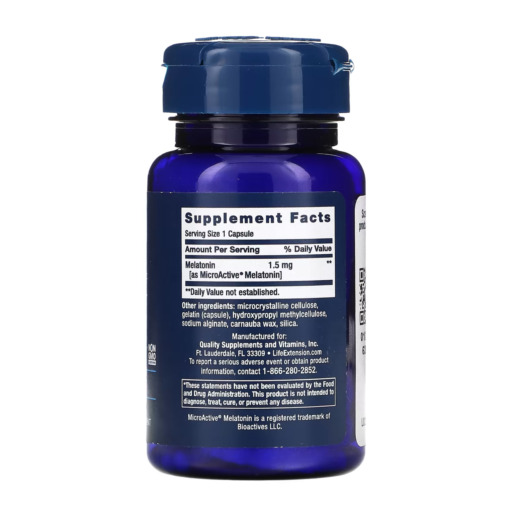 Капсули Life Extension Melatonin IR/XR - 60 caps 2023-10-3412