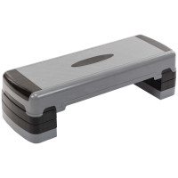 Степ-платформа для фітнесу та аеробіки 3 рівня висоти 85x30x15-25см FI-1579, Цвет Серый, Размер (Евр FI-1579