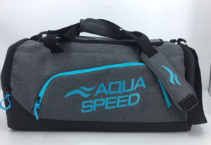 Сумка Aqua Speed Duffel bag M 60145 35L сірий, блакитний Уні 48x25x29см 141-34