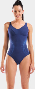 Купальник закритий для жінок Arena SHIMMERING SWIMSUIT U BACK синій Жін 38 010810-708
