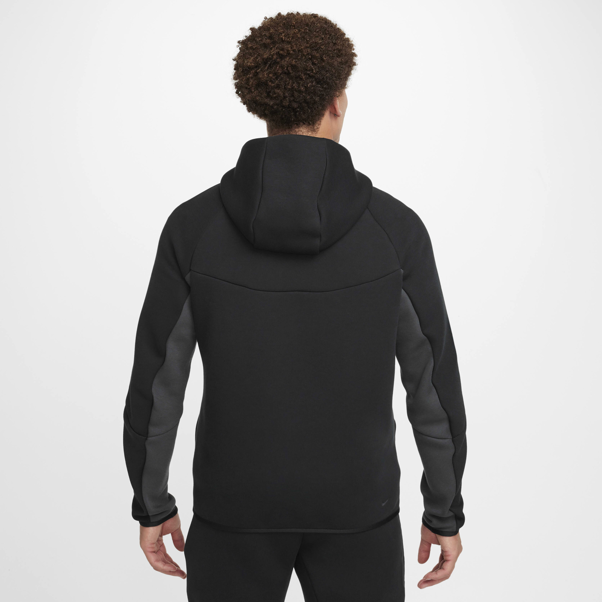 Худі Nike Tech Fleece (чорно-сіре) HV0949-015