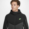 Худі Nike Tech Fleece (чорно-сіре) HV0949-015