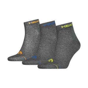 Шкарпетки Head QUARTER 3PPK UNISEX темно-сірий Уні 35-38 761011001-002