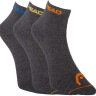 Шкарпетки Head QUARTER 3PPK UNISEX темно-сірий Уні 35-38 761011001-002