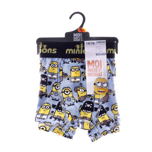 Труси-боксери MinionS NOIR - PIRATE PREHISTOIRE блакитний Чол 12-14 30890253-3