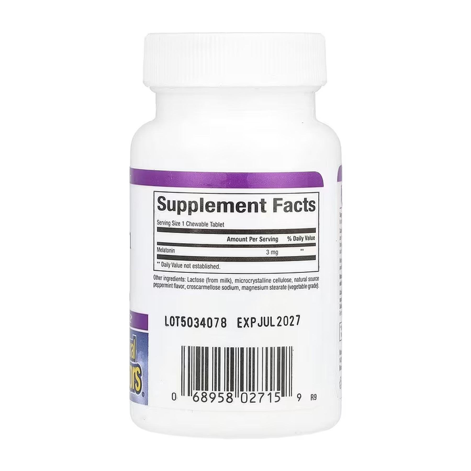 Таблетки Natural Factors Melatonin 3mg - 90 tabs 2023-10-5749