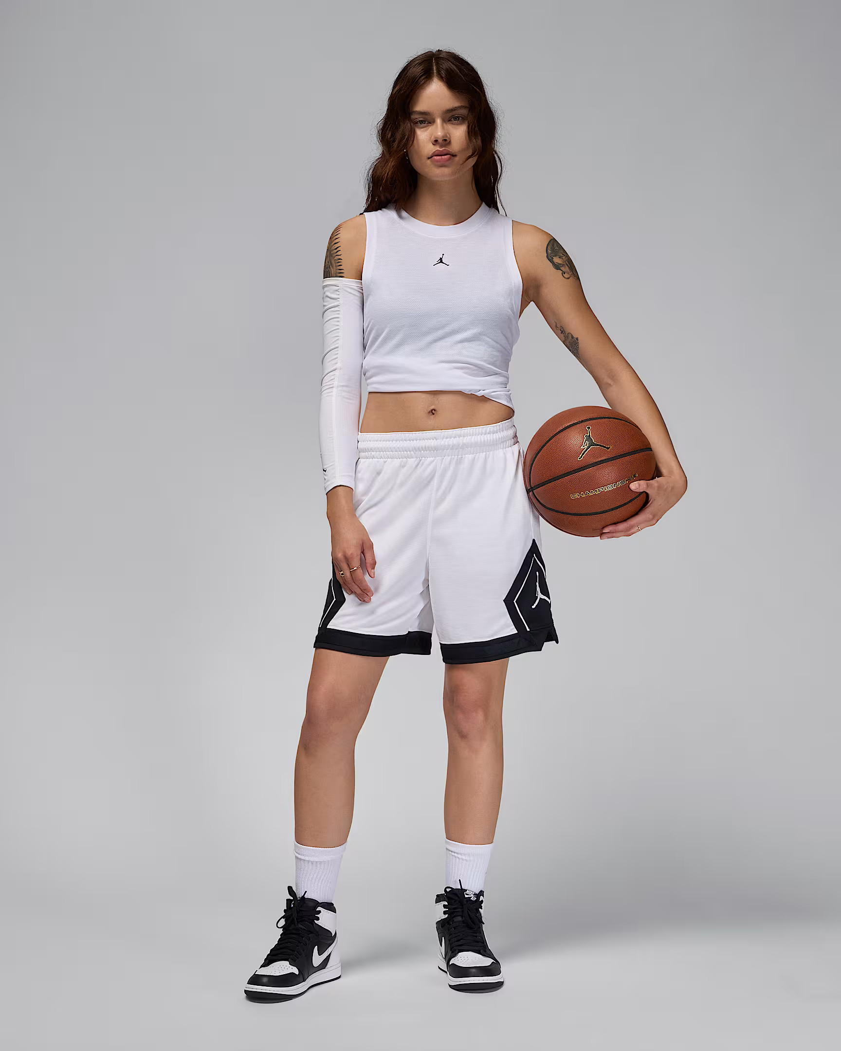 Шорти  NIKE W J SPT DMND SHORT 4 WHITE FN5134-101