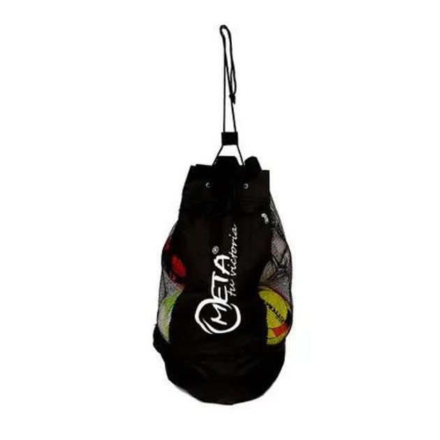 Сумка мішок для м'ячів Meta Soccer Ball Bag чорний 10-12 м'ячів 1912150210 1912150210