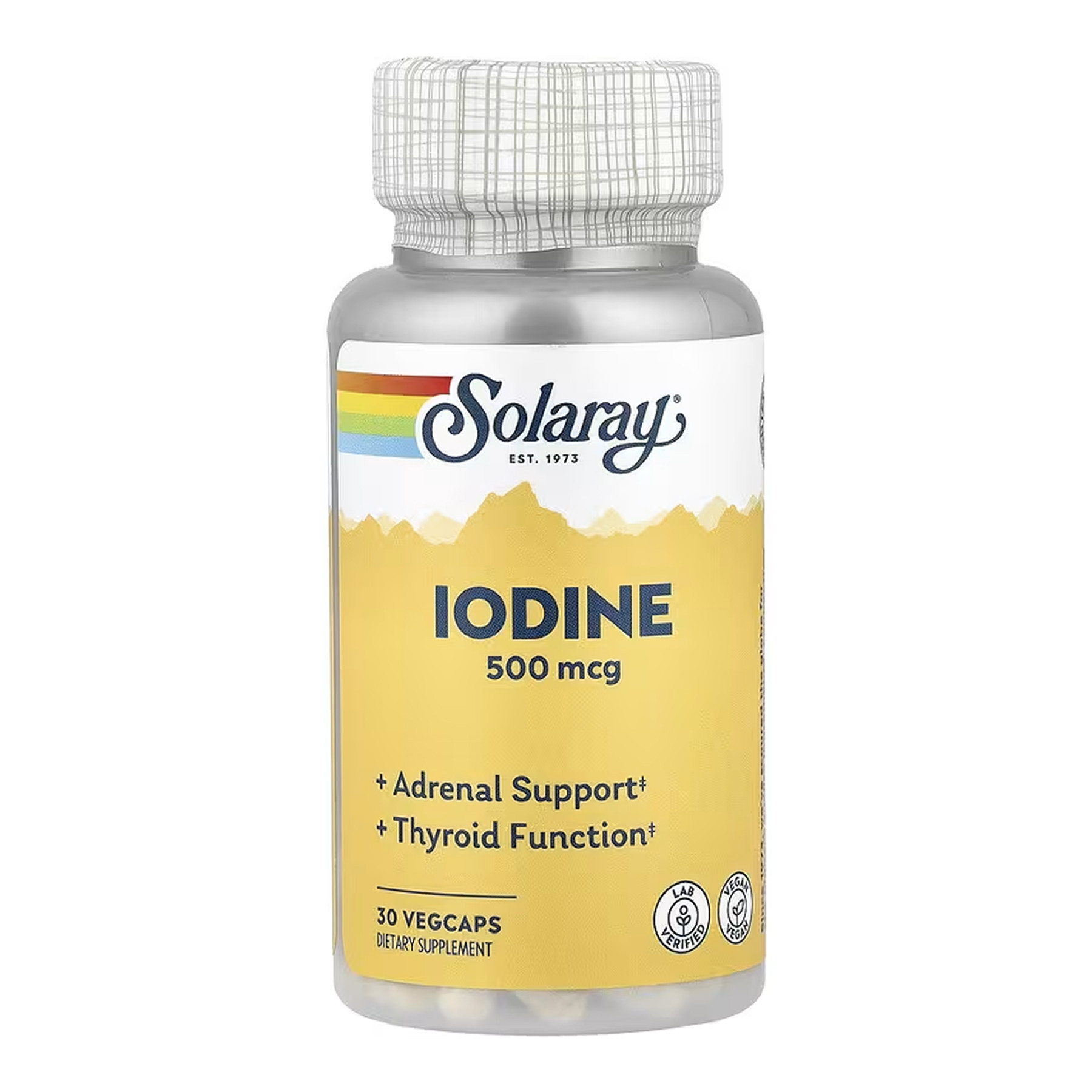 Капсули Solaray Lodine 500mcg - 30 vcaps 2023-10-6773