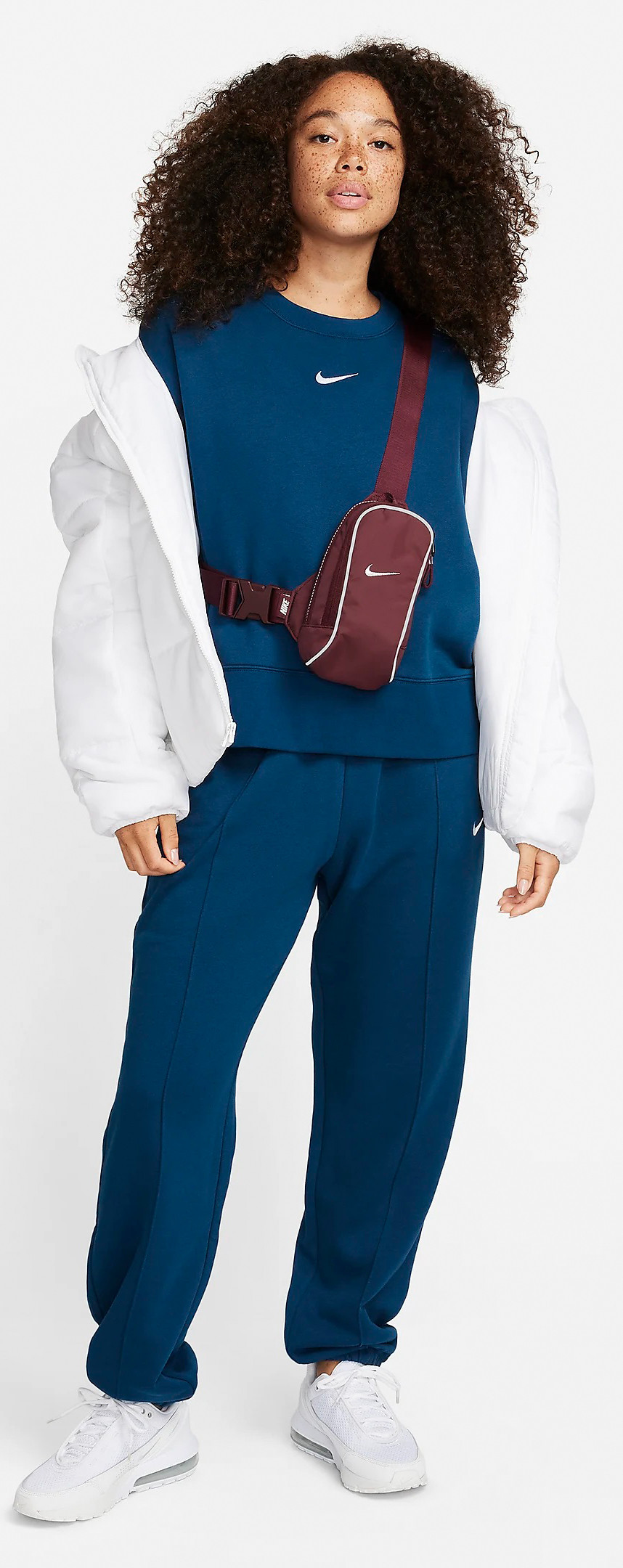 Сумка через плече Nike NK NSW ESSNTL CRSSBDY-MTL PULL 1L бордовий Уні 20.5x12.5x5 см FB2850-681