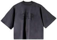 Футболка Yeezy Gap Engineered by Balenciaga Cropped Dove No Seam Tee 'Black' 719612-TMVQ1-1000