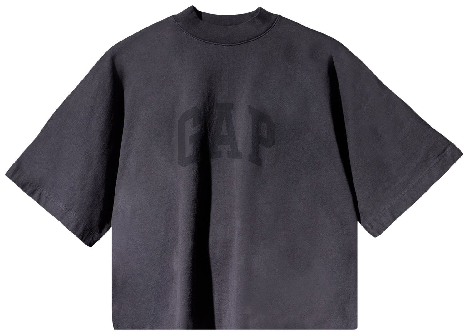 Футболка Yeezy Gap Engineered by Balenciaga Cropped Dove No Seam Tee 'Black' 719612-TMVQ1-1000