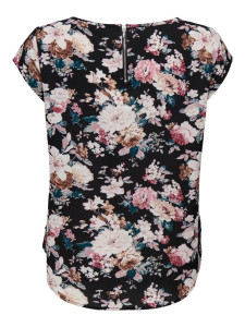 Блуза ONLVIC SS AOP TOP NOOS PTM 15161116-Black-AOP:BIG LARRY FLOWER ONLY 34 Чорний 15161116-BLACK-AOP:BIG LA