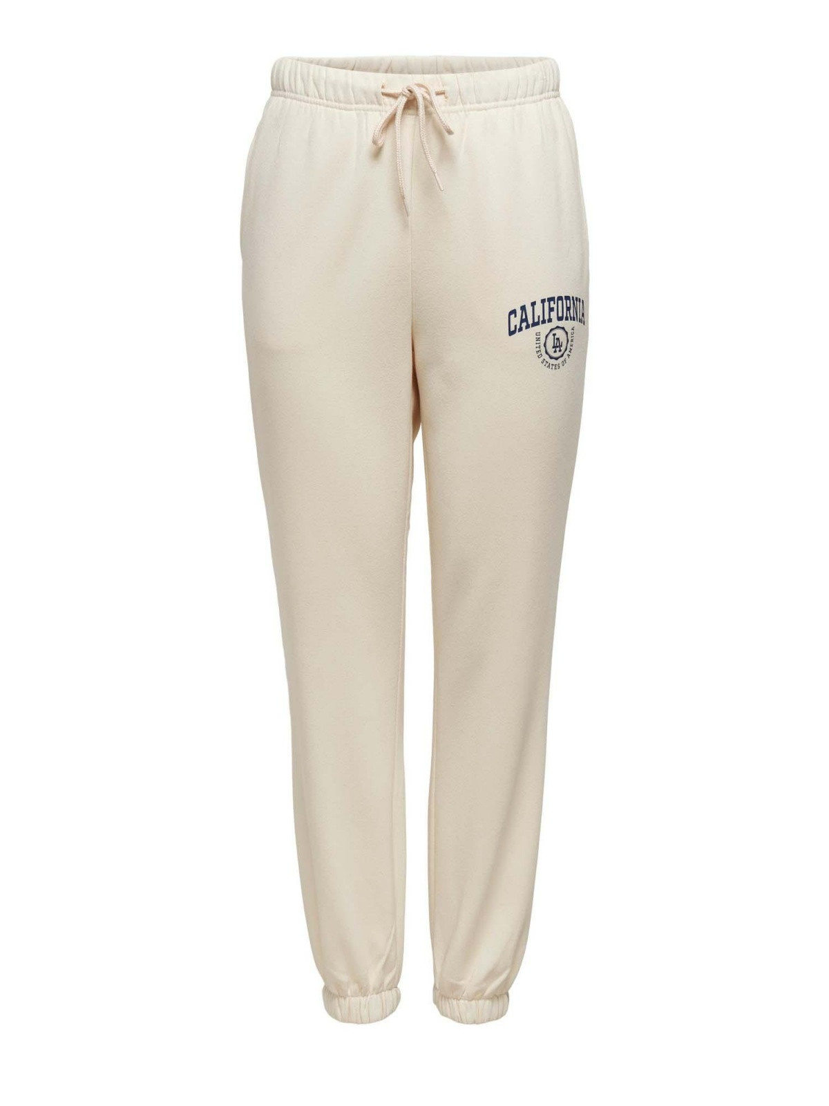Штани ONLCOMFY LIFE PRINT PANT SWT 15241156-Birch-Print:CALIFORNIA ONLY M Білий 15241156-BIRCH-PRINT:CALI