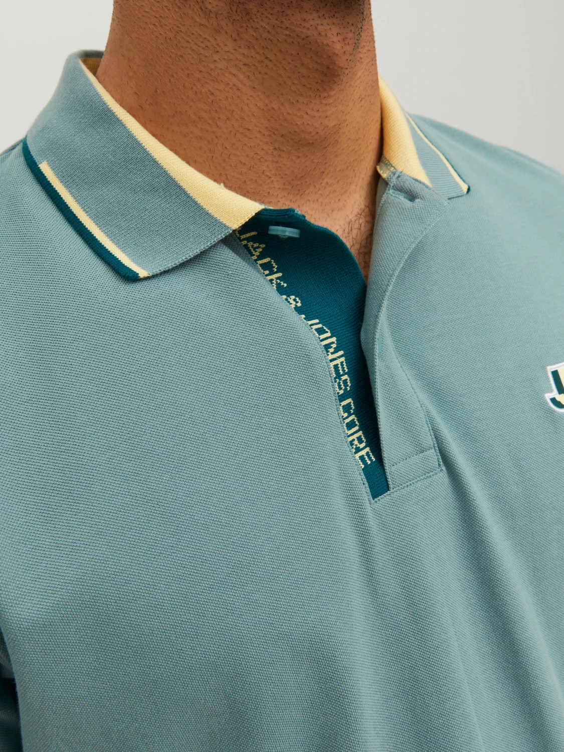 Поло JCOLOGAN POLO SS SS23 SN 12229382-Trellis Jack&Jones M Блакитний 12229382-Trellis