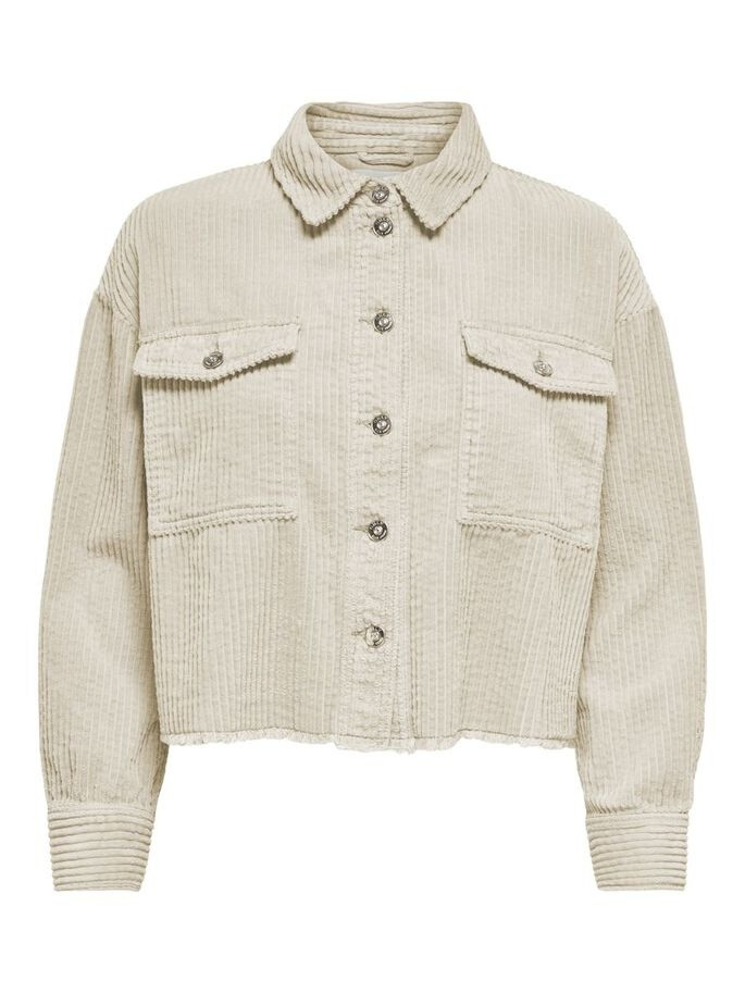 Куртка ONLMARINA-ENY LIFE L/S CORD JACKET PNT 15222456 Pumice Stone ONLY S Бежевий 15222456PumiceStone
