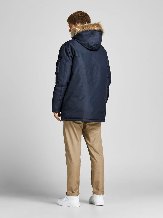 Куртка JJEGLOBE PARKA STS 12194323-Navy Blazer Jack&Jones L Темно-синій 12194323-Navy Blazer