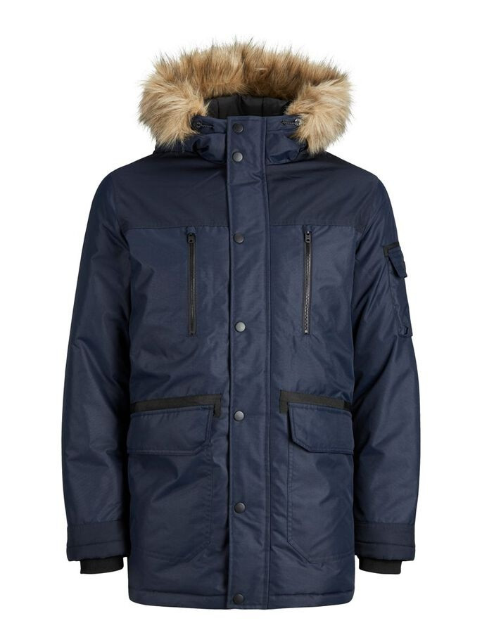 Куртка JJEGLOBE PARKA STS 12194323-Navy Blazer Jack&Jones L Темно-синій 12194323-Navy Blazer