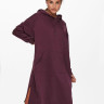 Сукня ONLCHELSEA LIFE L/S OVERSIZE DRESS SWT 15241307-Winetasting ONLY L Бордовий 15241307-WINETASTING
