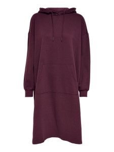 Сукня ONLCHELSEA LIFE L/S OVERSIZE DRESS SWT 15241307-Winetasting ONLY L Бордовий 15241307-WINETASTING