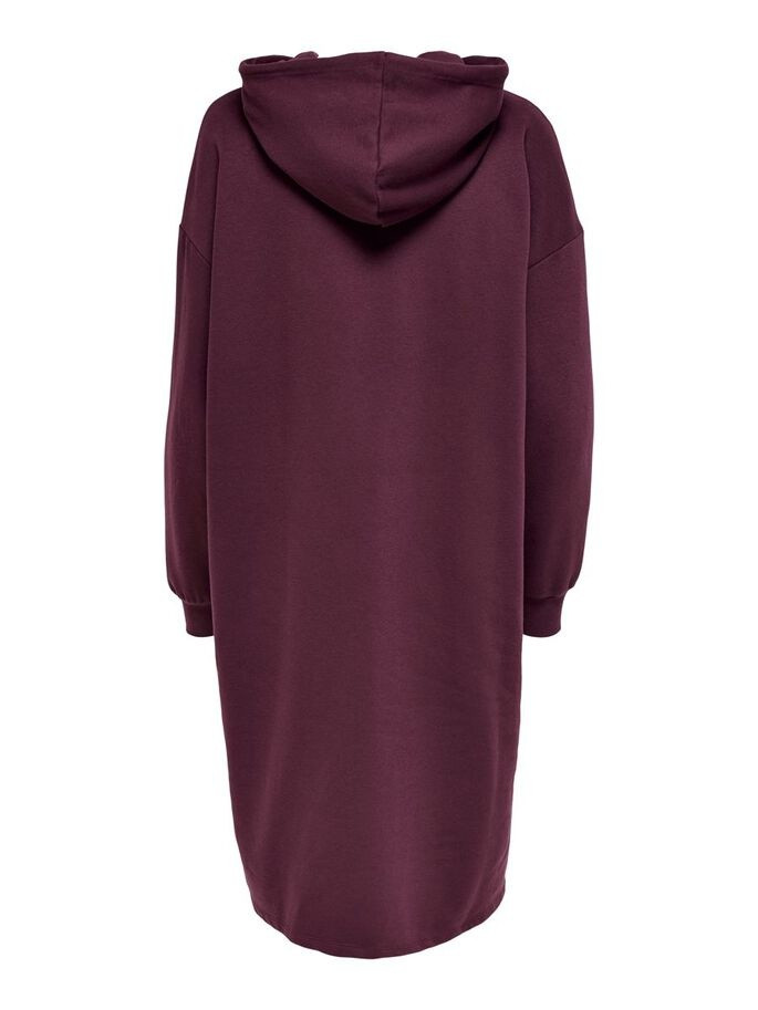 Сукня ONLCHELSEA LIFE L/S OVERSIZE DRESS SWT 15241307-Winetasting ONLY L Бордовий 15241307-Winetasting