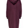 Сукня ONLCHELSEA LIFE L/S OVERSIZE DRESS SWT 15241307-Winetasting ONLY L Бордовий 15241307-WINETASTING