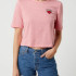 Футболка ONLFRUITY LIFE S/S STRIPE TOP BOX JRS 15231612 Strawberry Pink - BRIGHT WHITE + WATERMELON  15231612StrawberryPink-BR
