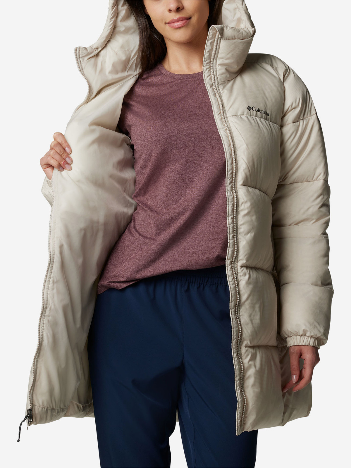 Куртка утеплена Puffect™ II Mid Jacket Hooded 2088471CLB-278 Columbia XS (42) Бежевий 2088471CLB-278