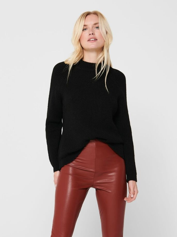 Пуловер ONLJADE L/S PULLOVER KNT NOOS 15179813-Black ONLY L Чорний 15179813-Black