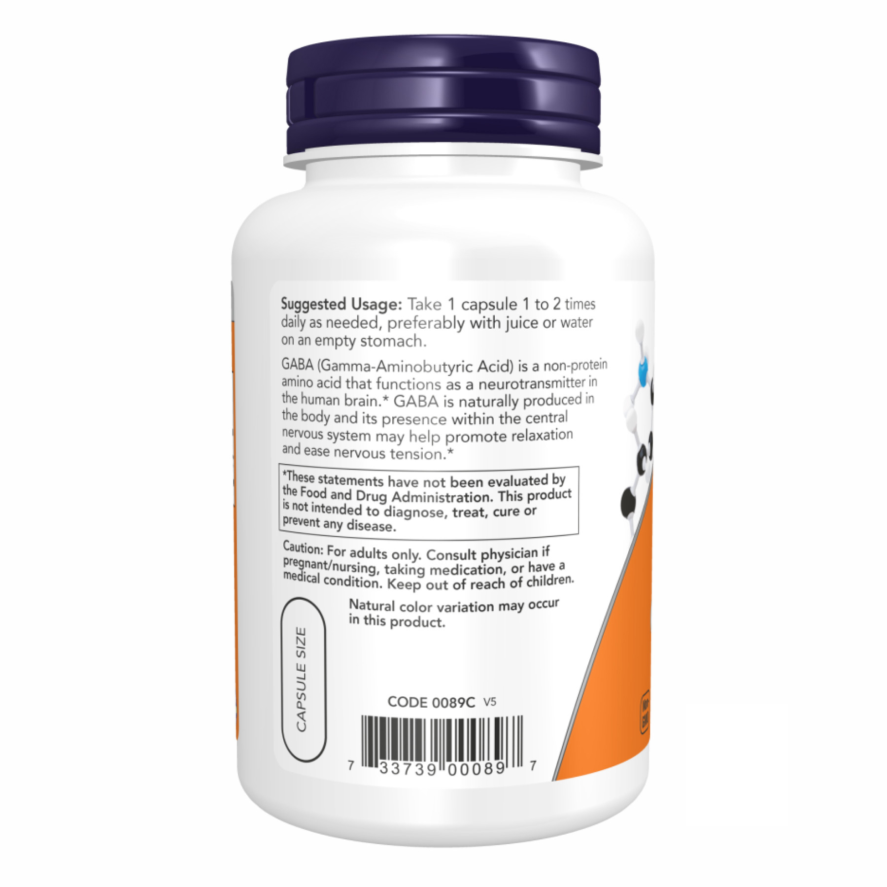 Капсули GABA 750 mg - 200 vcaps 2022-10-0416