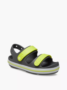 Сандалі дитячі Crocband Cruiser Sandal K Sdt 209423-1NJ-Slate Grey/Acidity CROCS C11 (28-29) Темно-с 209423-1NJ-SLATE GREY/ACI