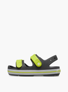 Сандалі дитячі Crocband Cruiser Sandal K Sdt 209423-1NJ-Slate Grey/Acidity CROCS C11 (28-29) Темно-с 209423-1NJ-SLATE GREY/ACI