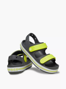 Сандалі дитячі Crocband Cruiser Sandal K Sdt 209423-1NJ-Slate Grey/Acidity CROCS C11 (28-29) Темно-с 209423-1NJ-SLATE GREY/ACI