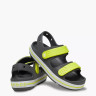 Сандалі дитячі Crocband Cruiser Sandal K Sdt 209423-1NJ-Slate Grey/Acidity CROCS C11 (28-29) Темно-с 209423-1NJ-SLATE GREY/ACI