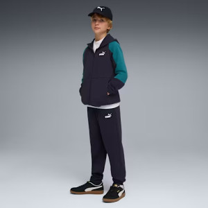 Костюм спортивний підлітковий ESS BLOCK Sweat Suit 69333416 Puma 128 Темно-синій 69333416