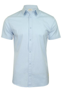 Сорочка JJCLINT SHIRT S/S SLIM FIT 12163646 Cashmere Blue Jack&Jones L Блакитний 12163646CASHMEREBLUE