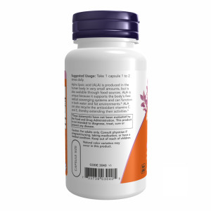 Капсули Alpha Lipoic Acid 100mg - 60vcaps 100-75-9280354-20