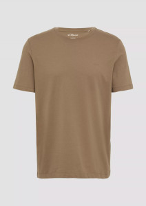 Футболка T-Shirt mit Crew Neck 2165525.8483 s.Oliver L Коричневий 2165525.8483