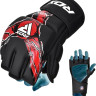 Рукавиці тренувальні RDX GRAPPLING GLOVES NEW AURA F17 чорний, червоний Уні M GGR-F17BR