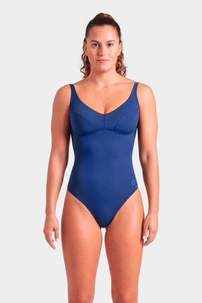 Купальник закритий для жінок Arena SWIMSUIT VICTORIA U BACK SOLID темно-синій Жін 40 008868-700